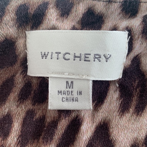 WITCHERY leopard print mini dress Size M - Picture 11 of 12